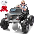 Chevrolet Cheyenne 24V Kids Electric Ride-On Truck with Remote Control and Bluetooth - Black Magic Cars Variant 0