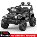 12V Electric Ride-On Truck for Kids with Remote Control, Black Battery-Powered Car Magic Cars 0