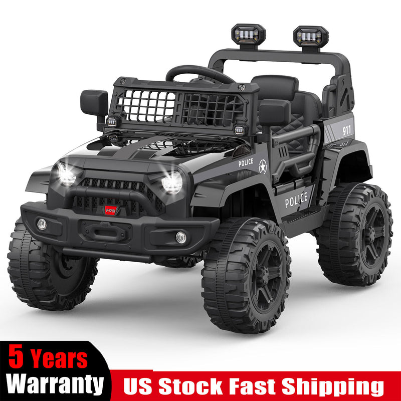 12V Electric Ride-On Truck for Kids with Remote Control, Black Battery-Powered Car Magic Cars Variant 0