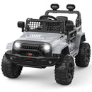 12V Electric Kids Ride-On Truck Toy with Remote Control Grey Battery-Powered Car Magic Cars 8