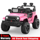 12V Pink Kids Electric Ride-On Truck with Remote Control Battery Powered Car Magic Cars 0