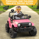 12V Pink Kids Electric Ride-On Truck with Remote Control Battery Powered Car Magic Cars 6