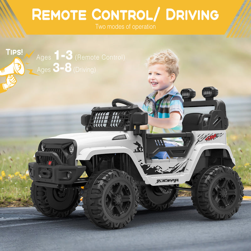12V Kids Electric Ride-On Truck Toy with Battery, Music, and Remote Control Magic Cars 6