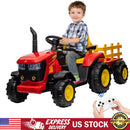 12V Battery-Powered Electric Ride-On Tractor with Detachable Trailer for Kids Magic Cars Variant 0