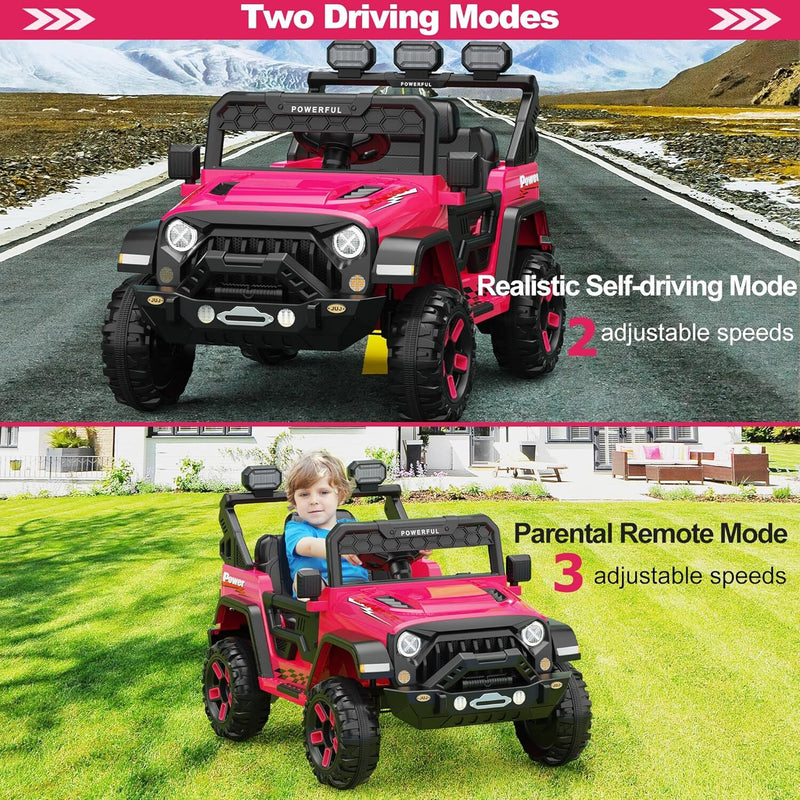 12V Battery-Powered Kids Electric Car with 2.4G Remote Control Magic Cars 18