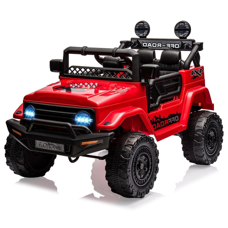 12V Kids Electric Ride-On Truck Car with LED Lights and Remote Control, 3 Speed Settings Toy Magic Cars 7