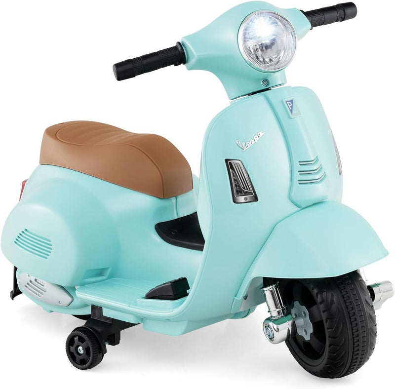 Kids Electric Vespa Motorcycle with Training Wheels and Realistic Design Magic Cars 1