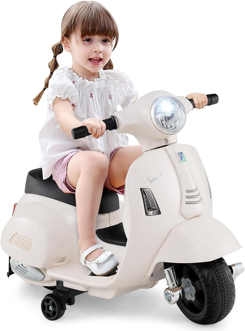 Kids' Electric Vespa Motorcycle with Training Wheels and Realistic Design Magic Cars Variant 0