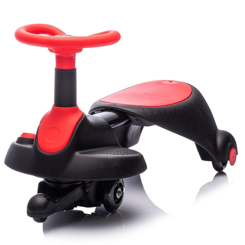6V Kids Electric Ride-On Wiggle Car with 360° Rotation, Shock Absorption, and Bluetooth Magic Cars 5