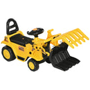 Kids Ride-On Excavator with Pull Cart and Sound Effects, Sit-and-Scoot Digger Toy Magic Cars Variant 0