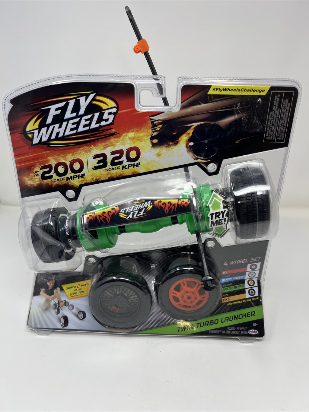 Flywheels Toy Kids Fly Wheels Twin Turbo Green GX Rippin Racer Battle Ripper Launche