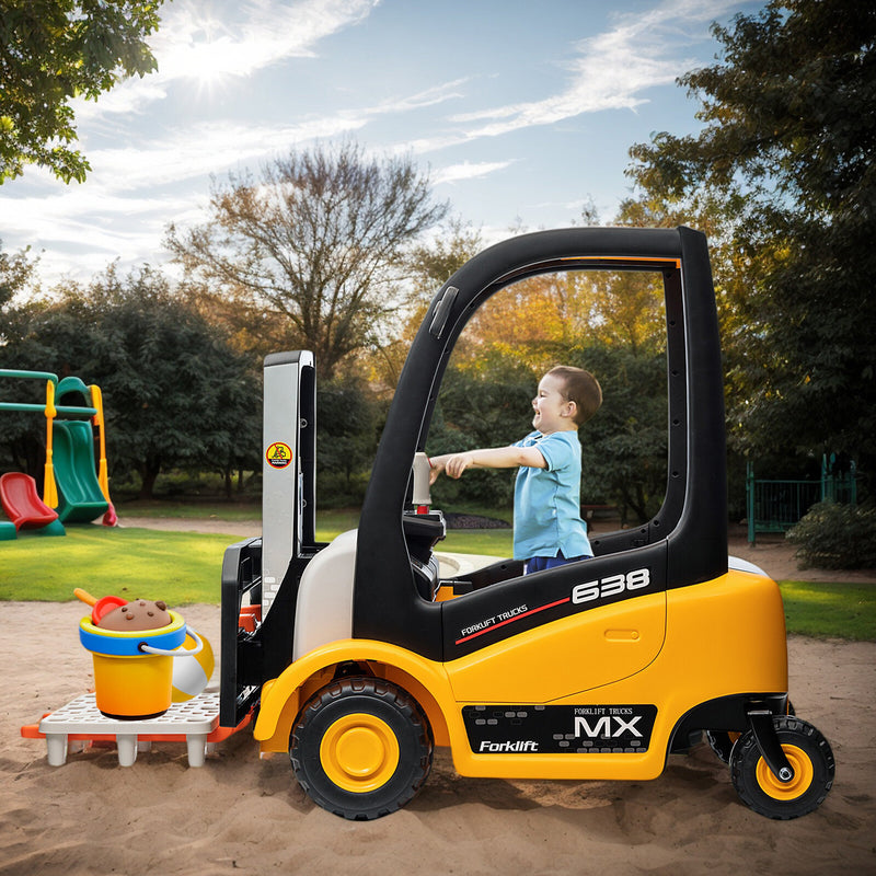 Battery-Powered Kids Electric Ride-On Forklift with Remote Control Magic Cars 2