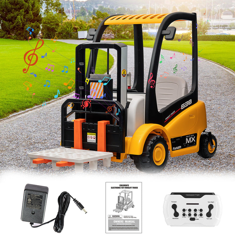 Battery-Powered Kids Electric Ride-On Forklift with Remote Control Magic Cars Variant 0
