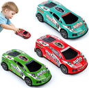 Friction Power Race Car Set - 3 Pack of 7 Inch Pull Back Cars Magic Cars Variant 0