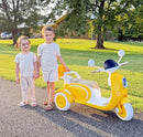 Yellow 3-Wheel Electric Ride-On Motorcycle for Kids with Bluetooth Magic Cars 5