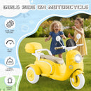 Yellow 3-Wheel Electric Ride-On Motorcycle for Kids with Bluetooth Magic Cars 7