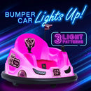 6V Battery-Powered Kids Glow Bumper Ride-On Car with 3 Light Patterns for Ages 1.5+ Magic Cars 2