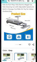 Kids Go-Kart with Mop Attachment for Interactive Play Magic Cars 3