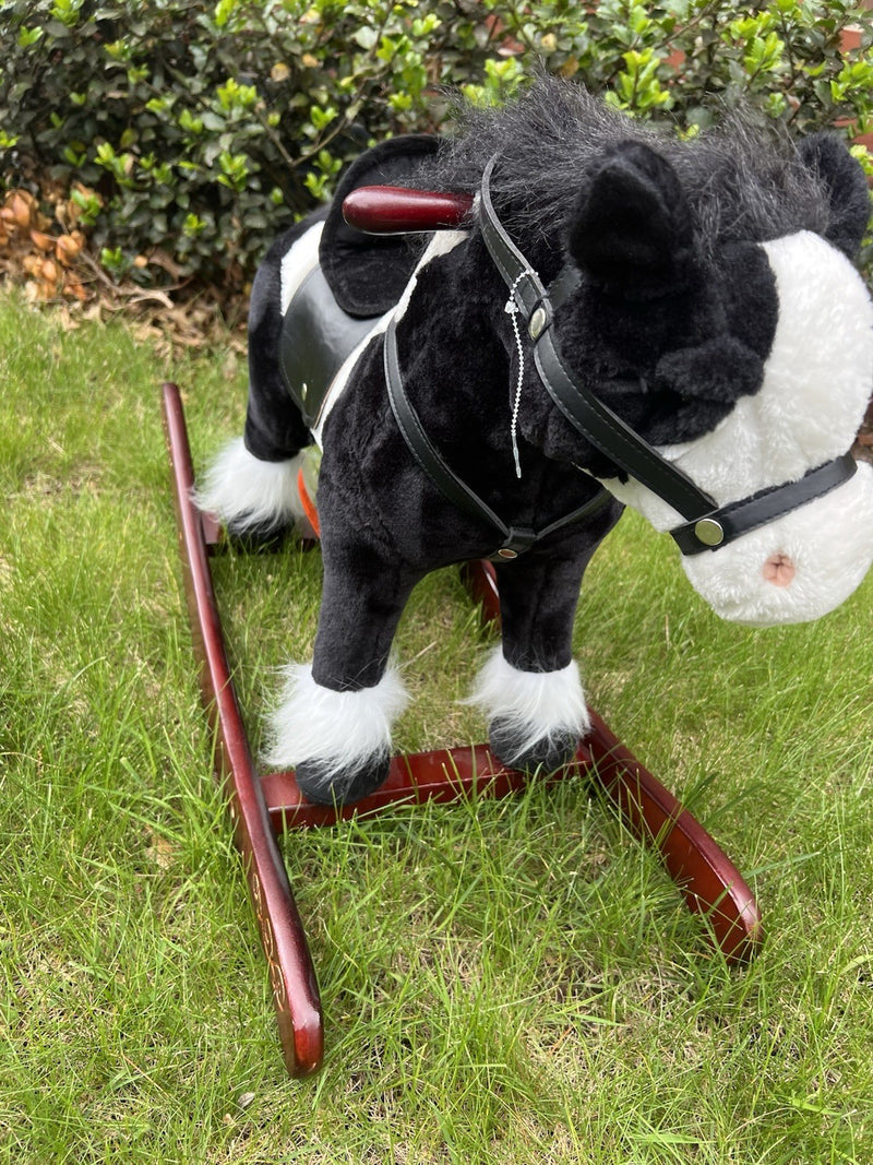 Children's Wooden Rocking Horse Toy Magic Cars 0