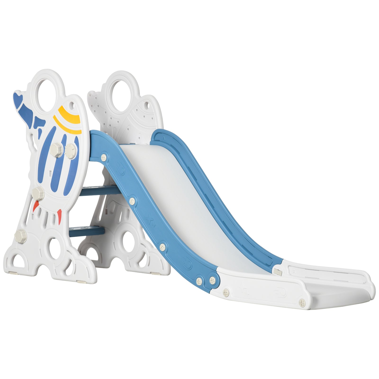 Small Indoor Toddler Slide for Ages 1.5-3 – Space-Themed Play Toy