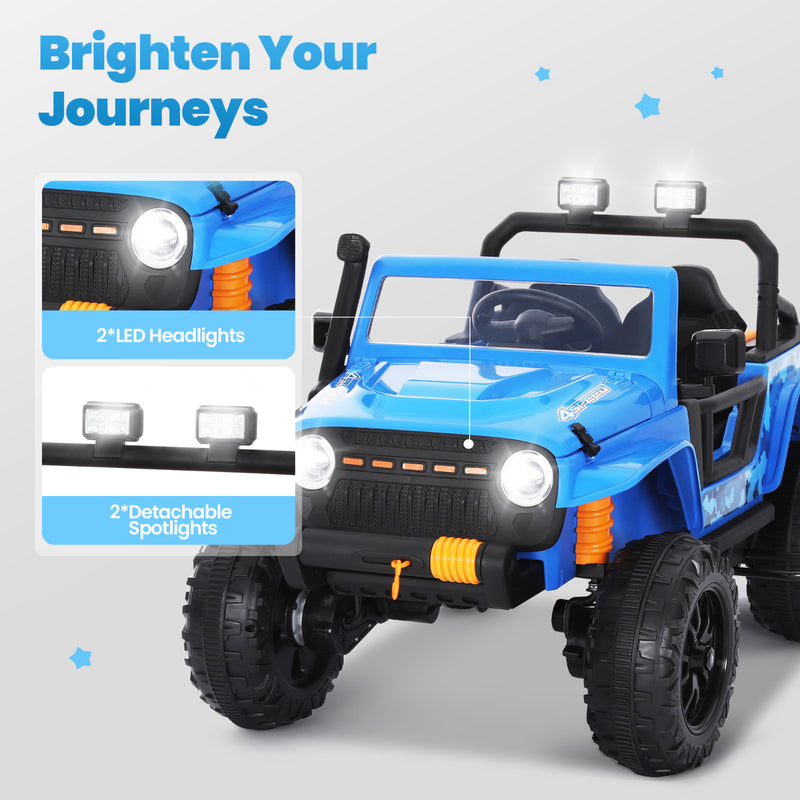 24V Kids Electric Off-Road Jeep Ride-On Car with Remote Control for Ages 3+ Magic Cars 2