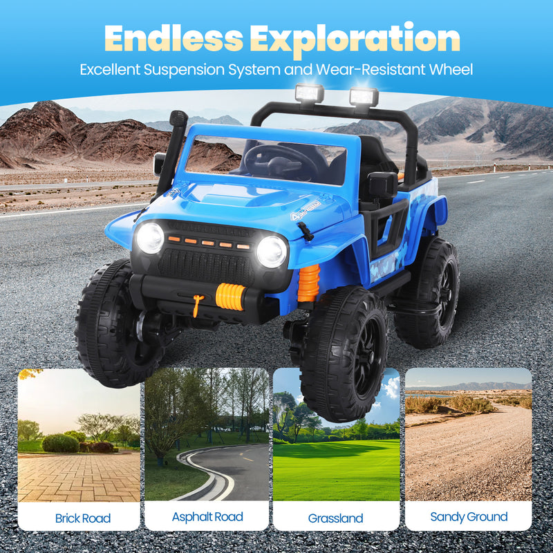 24V Kids Electric Off-Road Jeep Ride-On Car with Remote Control for Ages 3+ Magic Cars 7