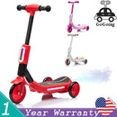 2-in-1 Kids 3-Wheel Electric Ride-On and Kick Scooter for Ages 3-6 Magic Cars 1
