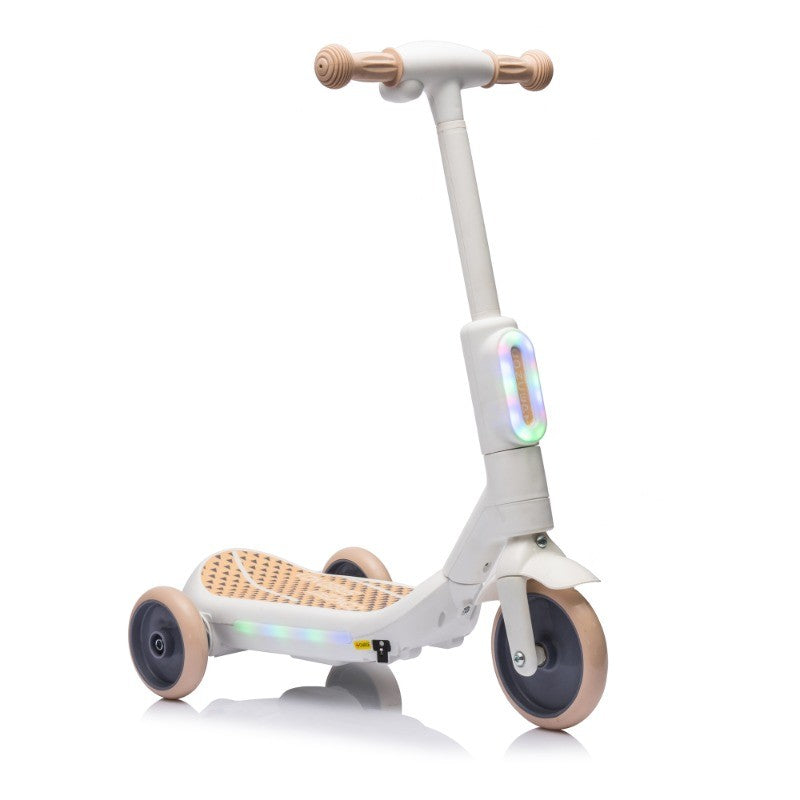 2-in-1 Kids 3-Wheel Electric Ride-On and Kick Scooter for Ages 3-6 Magic Cars 23