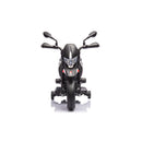 Licensed Kids 6V Electric Ride-On Dirt Motorcycle with 4 Wheels in Black and Red Magic Cars 2