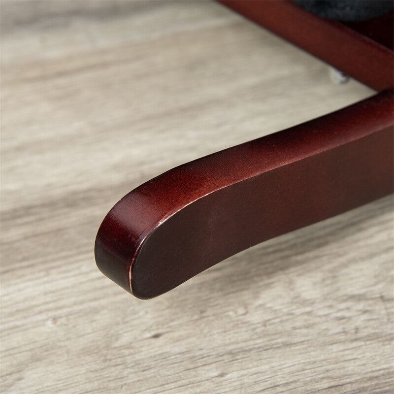 Deluxe Metal Kids Ride-On Rocking Horse Chair Toy with Sounds Dark Brown Magic Cars 8