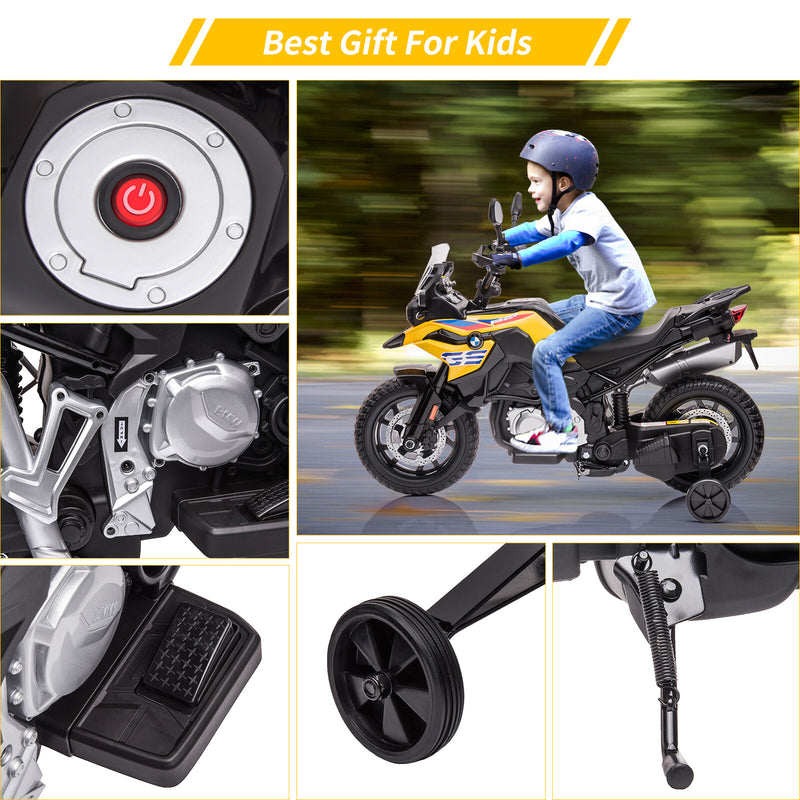 12V Ride-On Kids Motorcycle with 7Ah Battery and Training Wheels for Toddlers Magic Cars 19