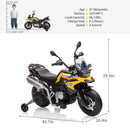 12V Ride-On Kids Motorcycle with 7Ah Battery and Training Wheels for Toddlers Magic Cars 20