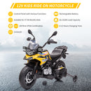 12V Ride-On Kids Motorcycle with 7Ah Battery and Training Wheels for Toddlers Magic Cars 24