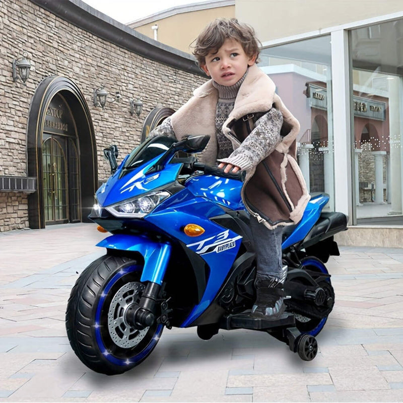 12V Electric Kids Motorcycle for Boys and Girls Ages 3-6 with Rechargeable Battery Magic Cars 16