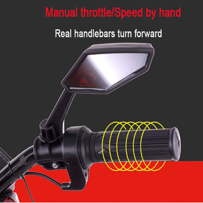 12V Kids Electric Ride-On Motorcycle with Training Wheels and Manual Throttle Magic Cars 19