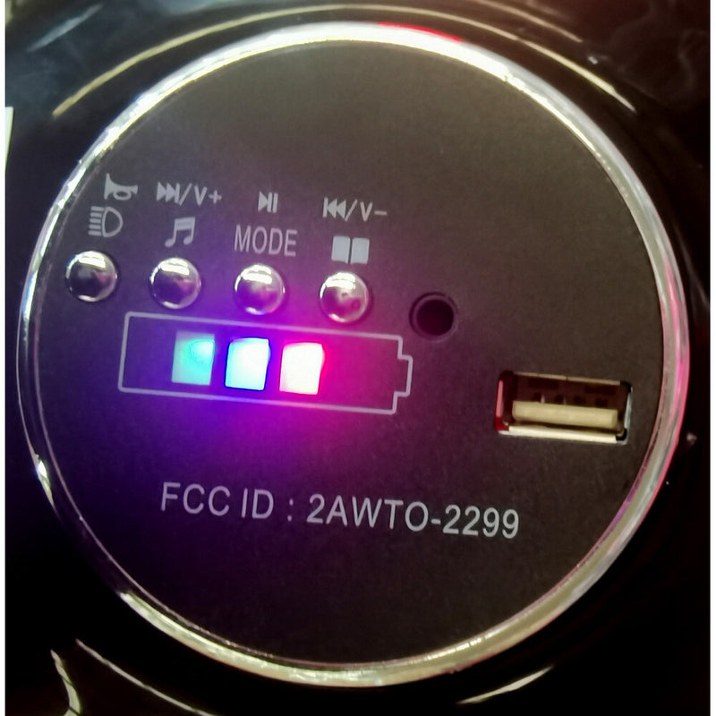 12V Kids Ride-On Motorcycle Toy with Hand Drive and Light-Up Wheels Magic Cars 16