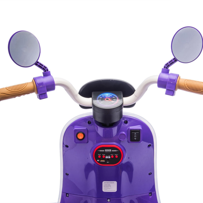 12V Electric 3-Wheel Ride-On Motorcycle with Large Storage for Kids Ages 3-6 Magic Cars 3