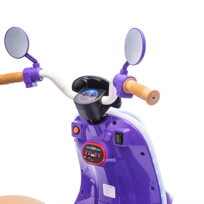 12V Electric 3-Wheel Ride-On Motorcycle with Large Storage for Kids Ages 3-6 Magic Cars 8