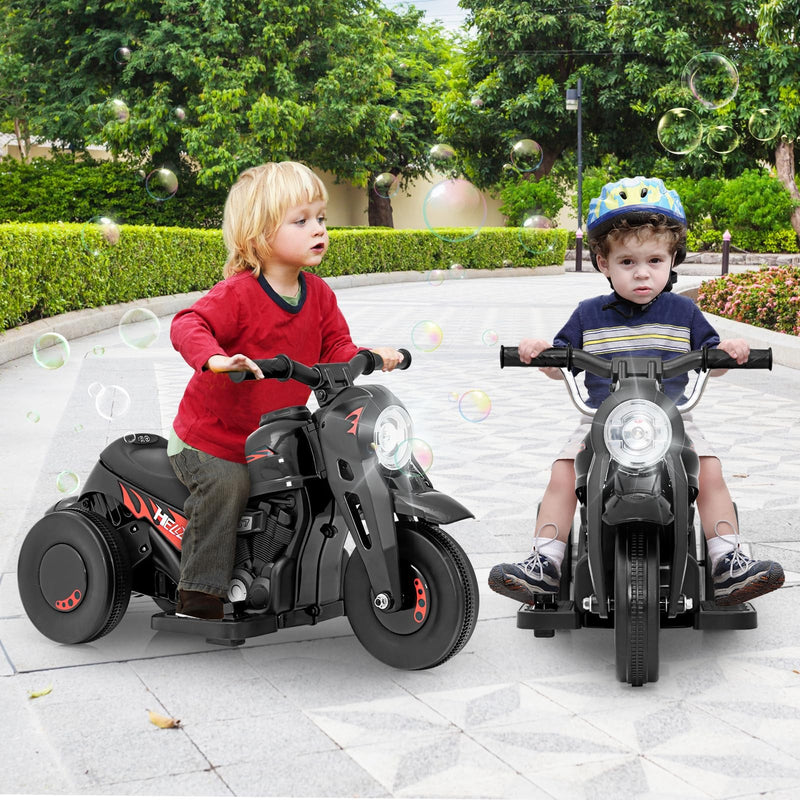 6V Electric Kids Motorcycle Ride-On Car with Automatic Bubble Function and Foot Pedal Control Magic Cars 1