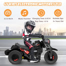 6V Electric Kids Motorcycle Ride-On Car with Automatic Bubble Function and Foot Pedal Control Magic Cars 3