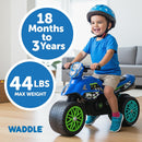 Motorcycle Balance Bike for Toddlers - Fun Ride-On Toy with Sounds and Stable Wide Wheel Base Magic Cars 3
