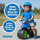 Motorcycle Balance Bike for Toddlers - Fun Ride-On Toy with Sounds and Stable Wide Wheel Base Magic Cars 4
