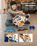 Kids Motorcycle Engine Mechanic Set with Lights and Sounds - 25 Piece Take-Apart Toy Magic Cars 2