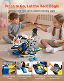 Kids Motorcycle Engine Mechanic Set with Lights and Sounds - 25 Piece Take-Apart Toy Magic Cars 4