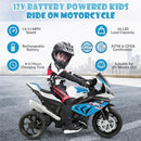 Licensed BMW 12V Electric Motorcycle for Kids in Blue Magic Cars 2