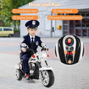 Battery-Powered Police Chopper Ride-On Motorcycle for Kids Magic Cars 6