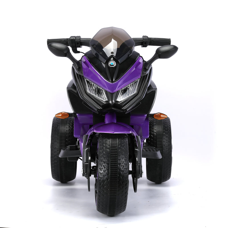 Rechargeable Kids Ride-On Motorcycle with 3 Light-Up Wheels and Training Wheels Magic Cars 4