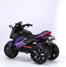 Kids Ride-On Motorcycle with 3 Lighted Wheels, Rechargeable Battery and Training Wheels Magic Cars 1