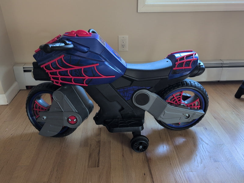 Kids 6V Rechargeable Battery Ride-On Spiderman Motorcycle Toy Magic Cars Variant 0