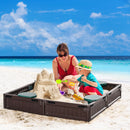 Children's Outdoor Sandbox with Cover for Garden, Easy Assembly Play Station Magic Cars 1